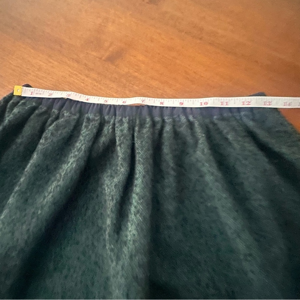Tibi Women’s Black and Green Tweed Skirt Elastic Waistband Size Medium - Picture 7 of 7